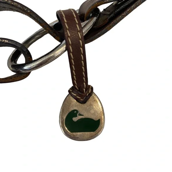 Dooney & Bourke 1975 Hobo Bag Baguette Purse Soft Leather Vintage Bohemian Brown - Picture 5 of 14